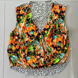 Jealous Tomato mixed print summer top